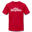 New Hampshire T-Shirt - Hand Lettered Unisex New Hampshire T Shirt - red