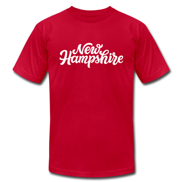 New Hampshire T-Shirt - Hand Lettered Unisex New Hampshire T Shirt - red