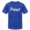 Louisiana T-Shirt - Hand Lettered Unisex Louisiana T Shirt - royal blue