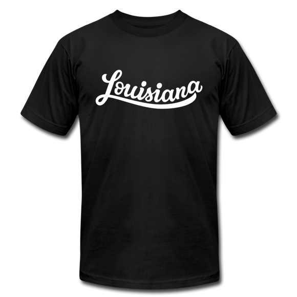 Louisiana T-Shirt - Hand Lettered Unisex Louisiana T Shirt - black