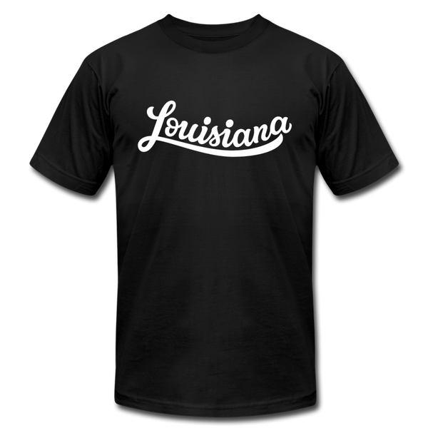 Louisiana T-Shirt - Hand Lettered Unisex Louisiana T Shirt - black