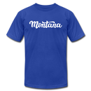 Montana T-Shirt - Hand Lettered Unisex Montana T Shirt - royal blue