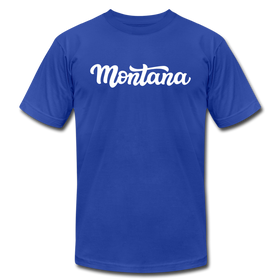 Montana T-Shirt - Hand Lettered Unisex Montana T Shirt - royal blue