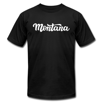 Montana T-Shirt - Hand Lettered Unisex Montana T Shirt - black