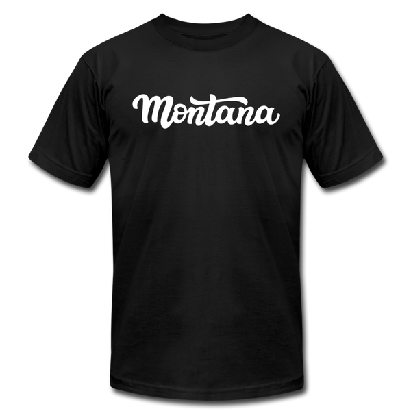Montana T-Shirt - Hand Lettered Unisex Montana T Shirt - black
