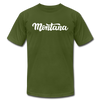Montana T-Shirt - Hand Lettered Unisex Montana T Shirt - olive