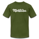 Montana T-Shirt - Hand Lettered Unisex Montana T Shirt - olive