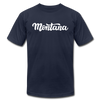 Montana T-Shirt - Hand Lettered Unisex Montana T Shirt - navy
