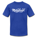 Maryland T-Shirt - Hand Lettered Unisex Maryland T Shirt - royal blue