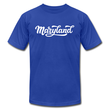 Maryland T-Shirt - Hand Lettered Unisex Maryland T Shirt - royal blue