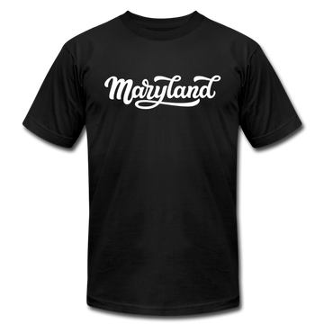 Maryland T-Shirt - Hand Lettered Unisex Maryland T Shirt - black