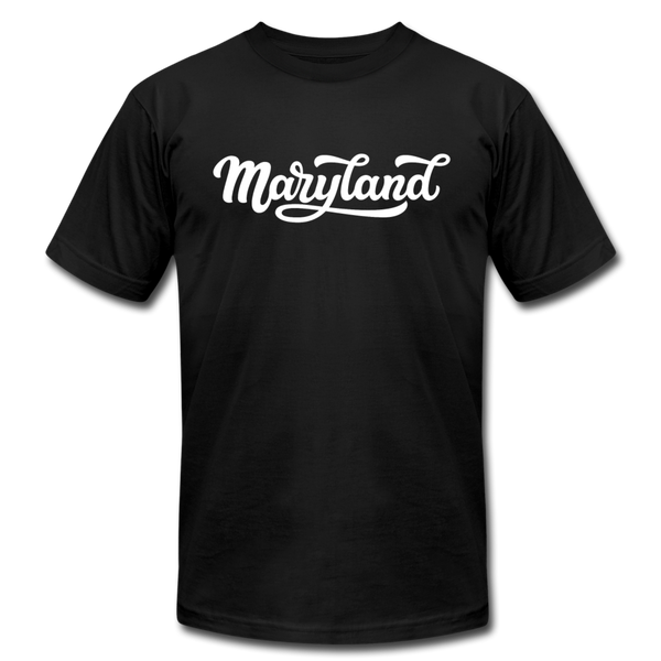 Maryland T-Shirt - Hand Lettered Unisex Maryland T Shirt - black