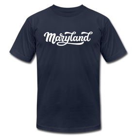 Maryland T-Shirt - Hand Lettered Unisex Maryland T Shirt - navy