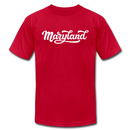 Maryland T-Shirt - Hand Lettered Unisex Maryland T Shirt - red