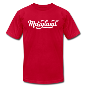 Maryland T-Shirt - Hand Lettered Unisex Maryland T Shirt - red