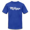 Michigan T-Shirt - Hand Lettered Unisex Michigan T Shirt - royal blue