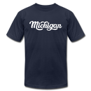 Michigan T-Shirt - Hand Lettered Unisex Michigan T Shirt - navy
