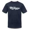 Michigan T-Shirt - Hand Lettered Unisex Michigan T Shirt - navy