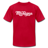 Michigan T-Shirt - Hand Lettered Unisex Michigan T Shirt - red