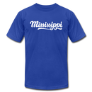 Mississippi T-Shirt - Hand Lettered Unisex Mississippi T Shirt - royal blue