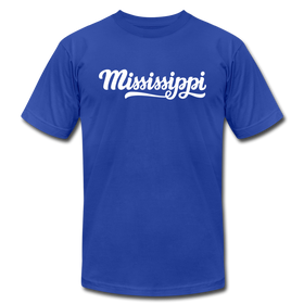 Mississippi T-Shirt - Hand Lettered Unisex Mississippi T Shirt - royal blue
