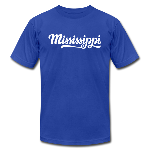 Mississippi T-Shirt - Hand Lettered Unisex Mississippi T Shirt - royal blue