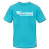 Mississippi T-Shirt - Hand Lettered Unisex Mississippi T Shirt - turquoise