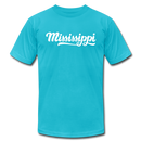 Mississippi T-Shirt - Hand Lettered Unisex Mississippi T Shirt - turquoise