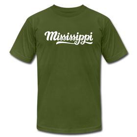 Mississippi T-Shirt - Hand Lettered Unisex Mississippi T Shirt - olive