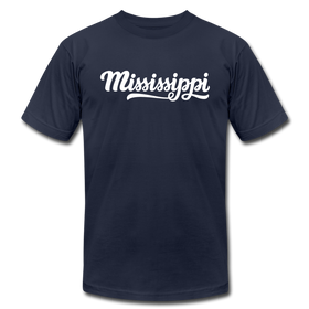 Mississippi T-Shirt - Hand Lettered Unisex Mississippi T Shirt - navy