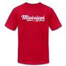 Mississippi T-Shirt - Hand Lettered Unisex Mississippi T Shirt - red