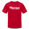 Mississippi T-Shirt - Hand Lettered Unisex Mississippi T Shirt - red