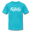Kentucky T-Shirt - Hand Lettered Unisex Kentucky T Shirt - turquoise