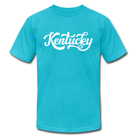 Kentucky T-Shirt - Hand Lettered Unisex Kentucky T Shirt - turquoise
