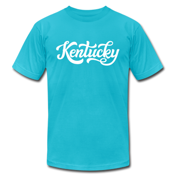 Kentucky T-Shirt - Hand Lettered Unisex Kentucky T Shirt - turquoise