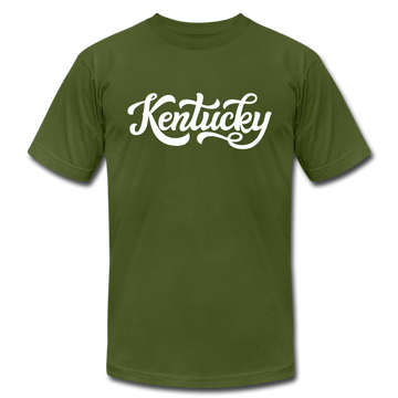 Kentucky T-Shirt - Hand Lettered Unisex Kentucky T Shirt - olive