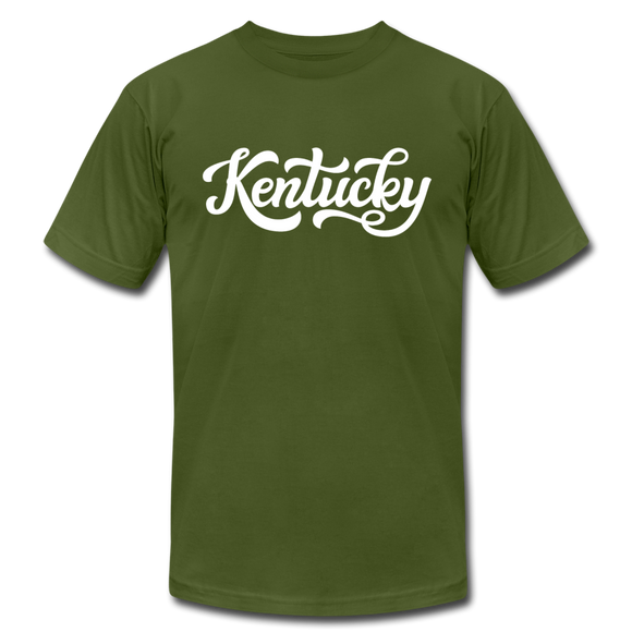 Kentucky T-Shirt - Hand Lettered Unisex Kentucky T Shirt - olive