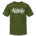 Kentucky T-Shirt - Hand Lettered Unisex Kentucky T Shirt - olive