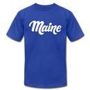 Maine T-Shirt - Hand Lettered Unisex Maine T Shirt - royal blue
