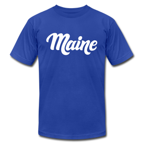 Maine T-Shirt - Hand Lettered Unisex Maine T Shirt - royal blue