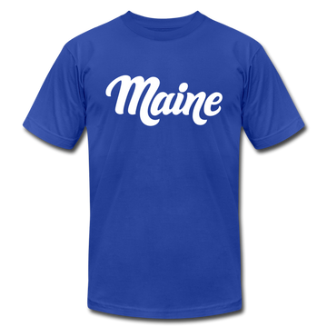 Maine T-Shirt - Hand Lettered Unisex Maine T Shirt - royal blue
