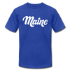 Maine T-Shirt - Hand Lettered Unisex Maine T Shirt - royal blue