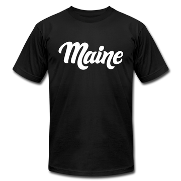 Maine T-Shirt - Hand Lettered Unisex Maine T Shirt - black