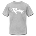 Maine T-Shirt - Hand Lettered Unisex Maine T Shirt - heather gray