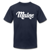 Maine T-Shirt - Hand Lettered Unisex Maine T Shirt - navy