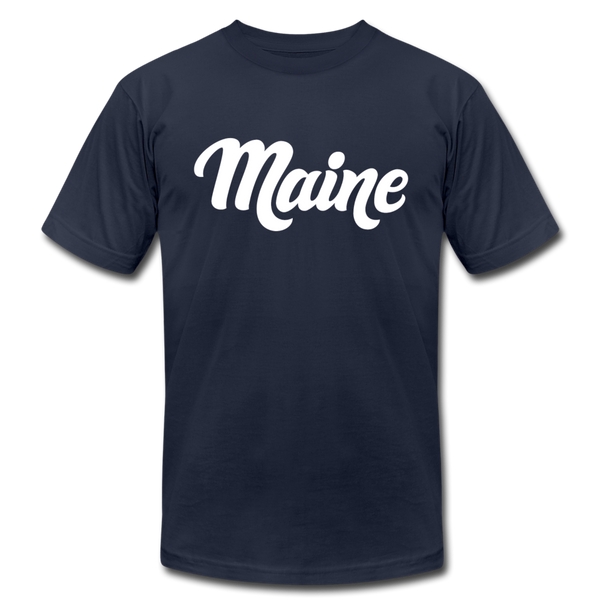 Maine T-Shirt - Hand Lettered Unisex Maine T Shirt - navy
