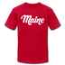 Maine T-Shirt - Hand Lettered Unisex Maine T Shirt - red