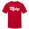 Maine T-Shirt - Hand Lettered Unisex Maine T Shirt - red