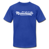 Massachusetts T-Shirt - Hand Lettered Unisex Massachusetts T Shirt - royal blue
