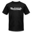 Massachusetts T-Shirt - Hand Lettered Unisex Massachusetts T Shirt - black